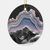 Agate Mountain Keramisch Ornament (Links)