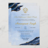 Agate Navy Sri Sukhmani Sahib Path 18e verjaardag Kaart (Voorkant / Achterkant)