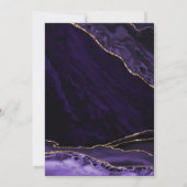 Agate Paars Goud 60ste Verjaardag Kaart (Achterkant)