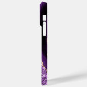 Agate Paarse Glitter Sparkle Marble Jouw naam Case-Mate iPhone Case (Achterkant / Links)