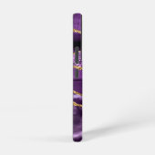 Agate Paarse Goud Sparkly Marble Custom Name Samsung Galaxy Hoesje (Rechterkant)