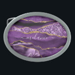 Agate Paarse gouden riem gesp met aangepaste naam<br><div class="desc">Gepersonaliseerde Aangepaste Naam Riem gesp met Agaat Paarse Violet Gouden Glitter Geode Marmeren Riem Sluitingen - Uw Verjaardag - Jubileum of Huwelijkscadeau / Suppliest - Jouw naam toevoegen - Tekst of Verwijderen - Maak Uw Speciale Gift - Vergroot en verplaats of verwijder en voeg tekst / elementen toe met het...</div>