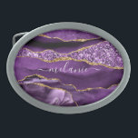 Agate Paarse gouden riem gesp met aangepaste naam<br><div class="desc">Gepersonaliseerde Aangepaste Naam Riem gesp met Agaat Paarse Violet Gouden Glitter Geode Marmeren Riem Sluitingen - Uw Verjaardag - Jubileum of Huwelijkscadeau / Suppliest - Jouw naam toevoegen - Tekst of Verwijderen - Maak Uw Speciale Gift - Vergroot en verplaats of verwijder en voeg tekst / elementen toe met het...</div>