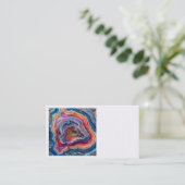 Agate plak businesscards visitekaartje (Staand voorkant)