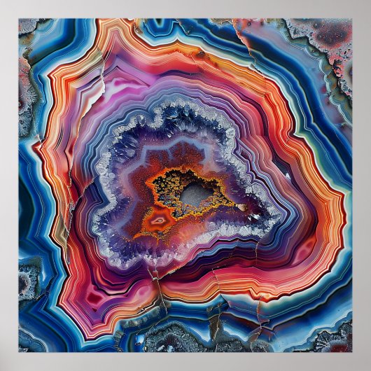 Agate plak poster (Voorkant)