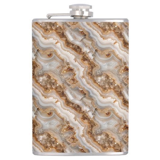 Agate Print Fles Heupfles (Voorkant)