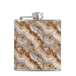 Agate Print Fles Heupfles