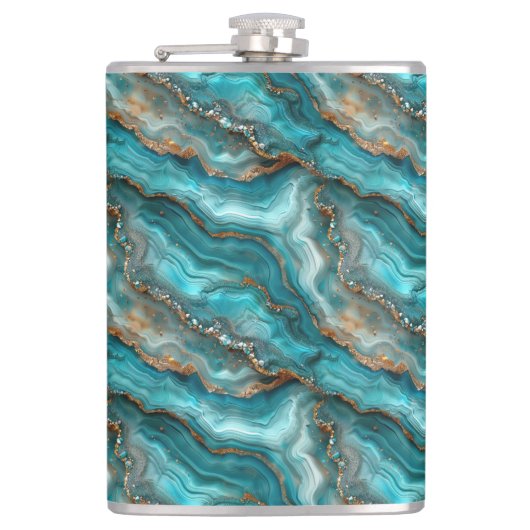 Agate Print Fles Heupfles (Voorkant)
