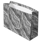 Agate Print Papier Geschenktas Groot Cadeauzakje (Achterkant Gekanteld)