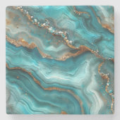 Agate Print Stenen Onderzetter (Voorkant)