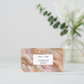 Agate Print Visitekaartje Contactkaartje (Staand voorkant)
