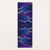 Agate Purple Celestial Custom Name Yogamat (Voorkant)