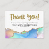 *~* AGATE QR Logo DANK U Review AP8 Rainbow Informatiekaartje (Voorkant)