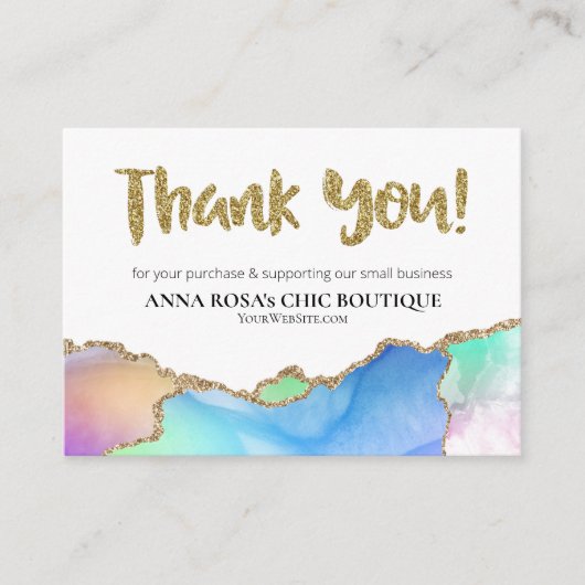 *~* AGATE QR Logo DANK U Review AP8 Rainbow Informatiekaartje (Voorkant)