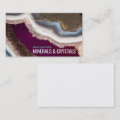 Agate Rock Geode Amethyst Crystals Visitekaartje (Voorkant / Achterkant)