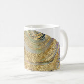 *~* Agate Rock Waterverf Gold Glitter Geode Koffiemok (Voorkant rechts)