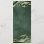 Agate Sage Groen en Goud Menu (Achterkant)