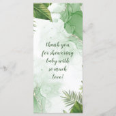 Agate Sage Groen en Goud Menu (Achterkant)