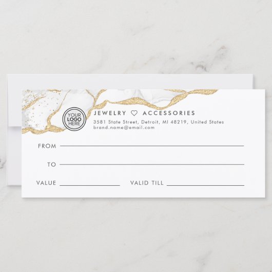 Agate Salon Store Zakelijk Cadeaubon (Achterkant)