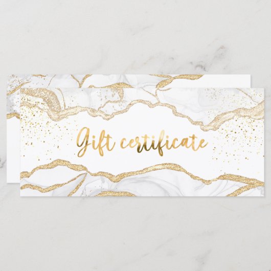 Agate Salon Store Zakelijk Cadeaubon (Voorkant / Achterkant)