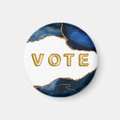 Agate Sapphire with Gold Veins Vote Magneet (Voorkant)