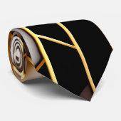 Agate segmentraster rechthoeken Isometrisch patroo Stropdas (Opgerold)