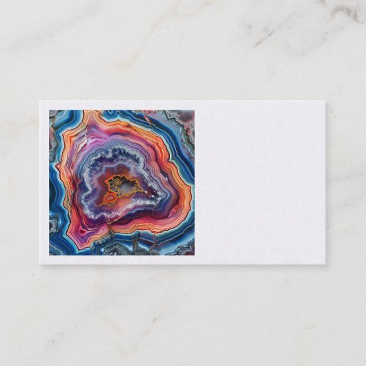 Agate Slice Business Cards Visitekaartje (Voorkant)