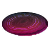 Agate slice magenta roze, ongebruikelijke moderne  snijplank (Hoek)