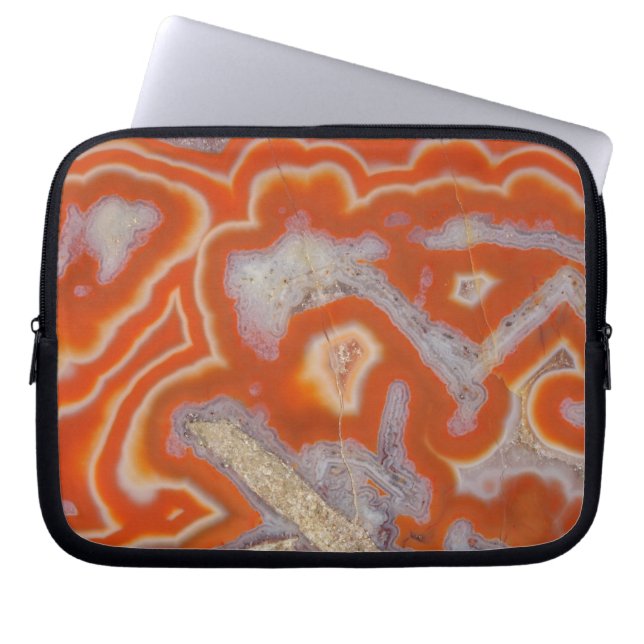 Agate steekproef laptop sleeve (Voorkant)