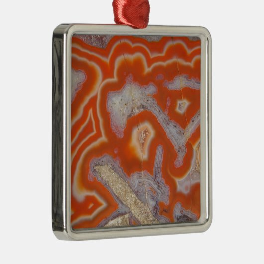 Agate steekproef metalen ornament (Rechts)