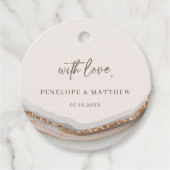 Agate Steen Marmer Bedank Favoriet Hangertjes Bedankjes Labels (Voorkant)