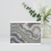 Agate Stone Abstract Briefkaart (Staand voorkant)