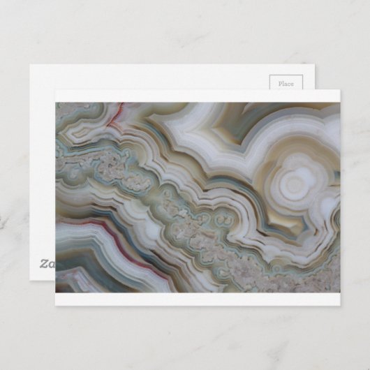 Agate Stone Abstract Briefkaart (Voorkant / Achterkant)