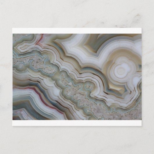 Agate Stone Abstract Briefkaart (Voorkant)