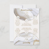 Agate Stone Marble Arch Manicure Display Card Bedankkaart (Achterkant)