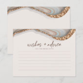 Agate Stone Marble Bride voor advies Kaart (Voorkant / Achterkant)