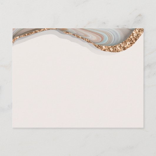 Agate Stone Marble Bride voor advies Kaart (Achterkant)