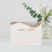 Agate Stone Marble Bride voor advies Kaart (Staand voorkant)