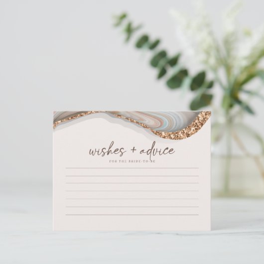 Agate Stone Marble Bride voor advies Kaart (Staand voorkant)