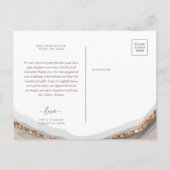 Agate Stone Marble Dank u briefkaart (Achterkant)