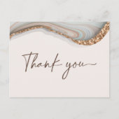 Agate Stone Marble Dank u briefkaart (Voorkant)