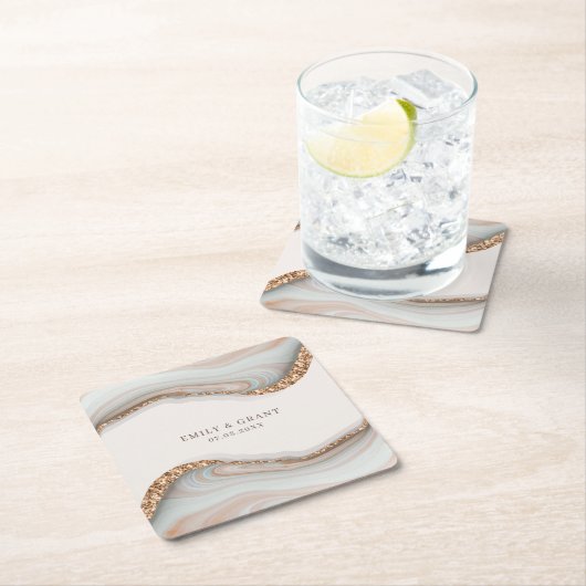 Agate Stone Marble Drink Onderzetters (Insitu)