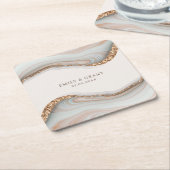 Agate Stone Marble Drink Onderzetters (Schuin)