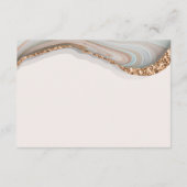 Agate Stone Marble Enclosure Card Informatiekaartje (Achterkant)