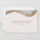 Agate Stone Marble Matron of Honor Kaart (Achterkant)