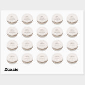 Agate Stone Marble met Love Ronde Sticker (Vel)
