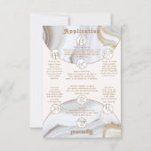 Agate Stone Marble Nail Packaging Display Card Bedankkaart (Achterkant)
