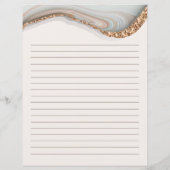 Agate Stone Marble Name Recipcard (Achterkant)