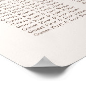 Agate Stone Marble Seating Chart Poster (Hoek)