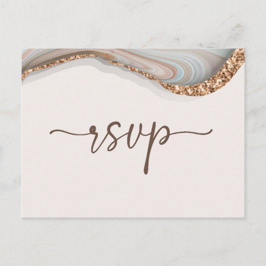 Agate Stone Marble Vrijgezellenfeest herinnering R Uitnodiging Briefkaart (Voorkant)